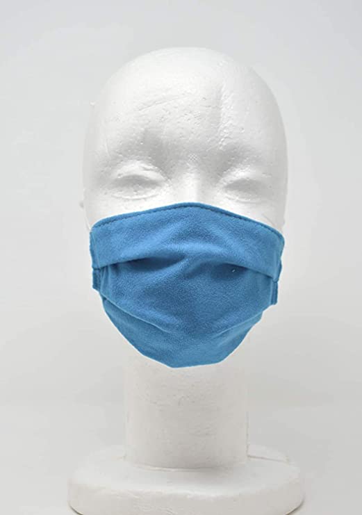 Anti Dust Mask Face Mouth Mask, 2Pcs Anti Pollution Masks, Fashion Reuseable Washable - Unisex - Blue
