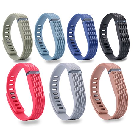 I-SMILE 15PCS Replacement Bands with Metal Clasps for Fitbit Flex/Wireless Activity Bracelet Sport Wristband(No tracker, Replacement Bands Only)