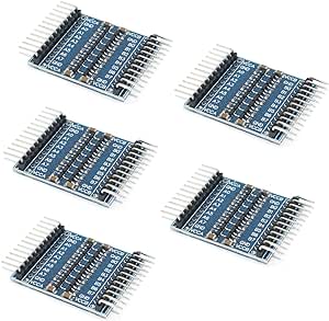 HiLetgo 5pcs 5V/3.3V 8 Channel Level Converter IO Bidirectional Mutual Convert for Raspberry PI