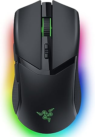 Razer Cobra Pro Wireless Gaming Mouse: 10 Customizable Controls - Chroma RGB Lighting - 30K Optical Sensor - Gen-3 Optical Switches - 2.4GHz, Bluetooth & USB Type C - Up to 170 Hr Battery - Black