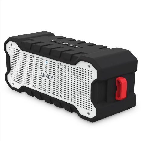 Bluetooth Speaker, AUKEY Wireless Outdoor Speaker with A2DP & 30-Hour Playtime & Enhanced Bass, Build-in Microphone for iPhone, iPad, Samsung & More