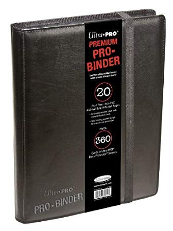 Ultra Pro Premium PRO-BINDER Padded Leatherette Sideloading 9-Pocket Album for Pokemon, YuGiOh & Magic Cards! Also for Baseball & Sports Cards!