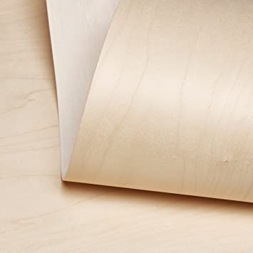 Edge Supply Birch Wood Veneer Sheet Rotary, 24” x 96”, 10 mil Paper Back, “A” Grade Veneer Face – Easy Apply with Contact Adhesive Birch Veneer Sheet – Veneer Sheets for Restoration of Furniture