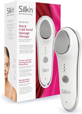 Silk'n SkinVivid - Soins Cryo/Thermo visage - Applicateur soin visage et vibrations anti age