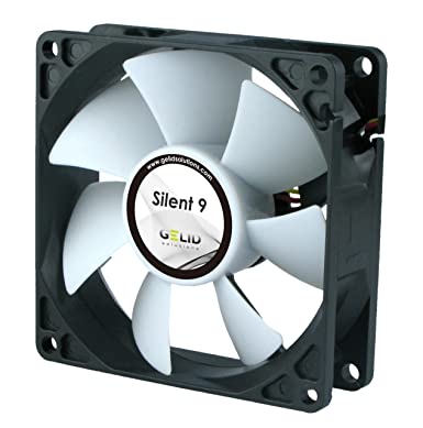 Gelid Solutions Silent 9 – 3-Pin fan of 92mm for Standard Case | Silent Operation | Optimized Fan Blades | High Airflow & High Static Pressure.