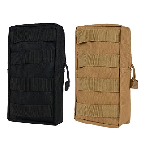 Infityle MOLLE Pouches - Compact Multi-purpose Water-resistant Tactical EDC Utility Gadget Gear Hanging Waist Bags