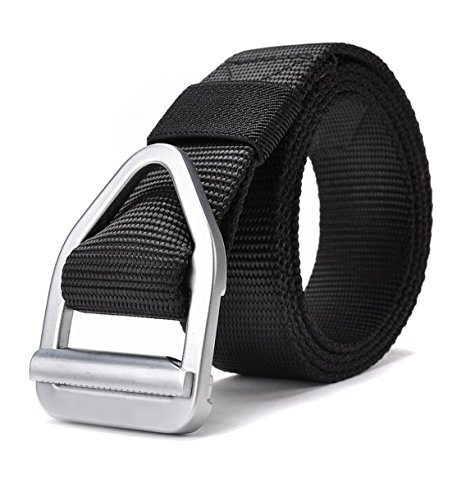 JASGOOD Men's Nylon Military Style Casual Army Outdoor Tactical Webbing Buckle Belt