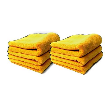 Chemical Guys - Professional Grade Premium Microfiber Towels, Gold 16" x 16" (Pack of 12)