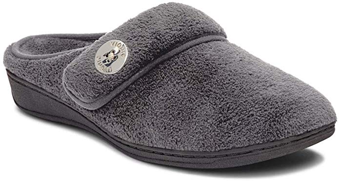 Vionic Women's Indulge Sadie Mule Slipper - Ladies Slipper Concealed Orthotic Support