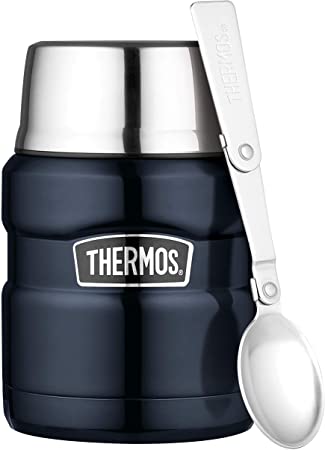 Thermos Stainless King Vacuum Insulated Food Jar, 470ml, Midnight Blue, SK3000MBAUS