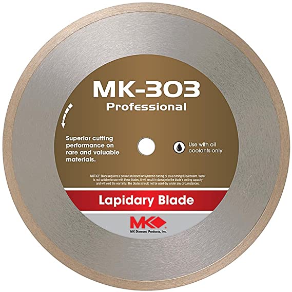 MK Diamond 153694 MK303 Wet Cutting Lapidary Diamond Blade, 8-Inch