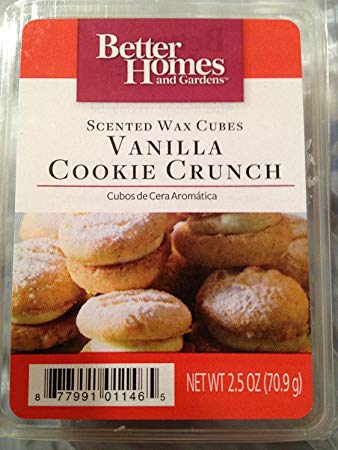 1 X Better Homes and Gardens Vanilla Cookie Crunch Wax Cubes