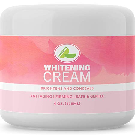 Anti Aging Skin Whitening Cream - Vitamin C Brightening Serum and Dark Spot Corrector for Face - Coconut Oil and Shea Butter Face Moisturizer Night Cream and Face Serum with Kojic Acid and Collagen
