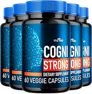 Cognistrong Supplement - Official Formula - Cogni Strong for Brain Health & Maximum Strength Advance Formula Capsules - Cognistrong Brain Nootropic Dietary Supplement Reviews (5 Pack)