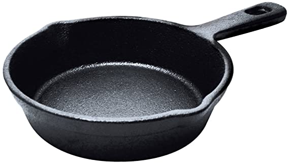 Ecolution EOBK-5115 Cast Iron Mini Pre Seasoned Fry Pan, 6-Inch