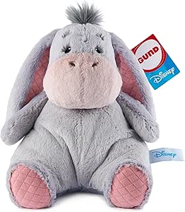 GUND Disney Official Eeyore Oh So Snuggly Plush, Winnie The Pooh, Eeyore Donkey Stuffed Animal for Ages 1 and Up, Grey, 12.5”