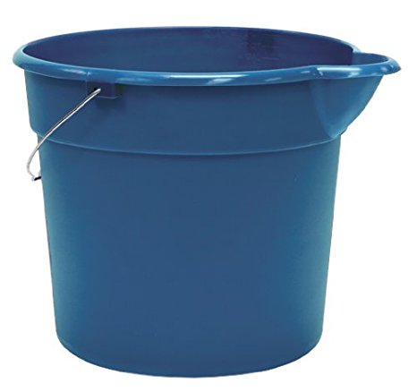 United Solutions PA0013 Blue 4.5 Gallon (18 Quart) Plastic Utility Pail with Handle and Pouring Spout