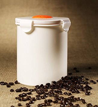 BeanSafe Coffee Storage Solutions in BPA-Free Polypropylene White