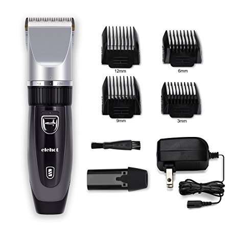 Hair Clipper Trimmer Cutting Kit for Men Rechargeable,2 Replaceable Batteries，Ceramic Blade-Elehot