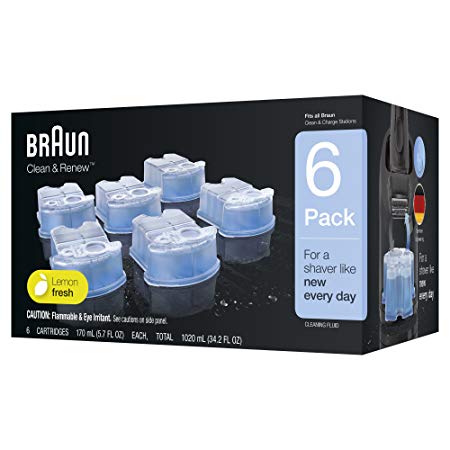 Braun Clean & Renew Refill Cartridges, 6 Pack