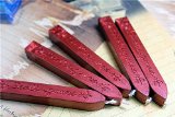 Manuscript Sealing Seal Wax Sticks Wicks for Postage Letter 5PCS Wine Red