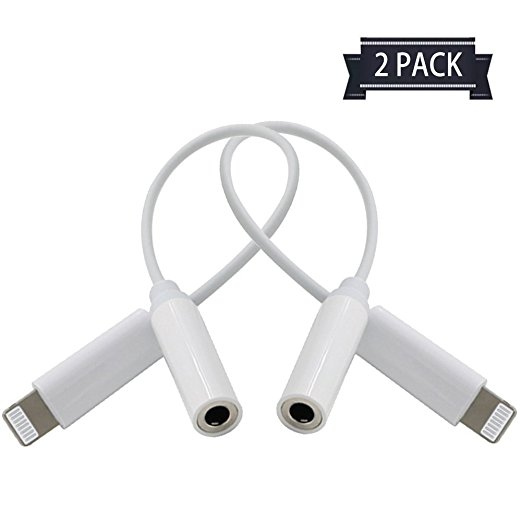 CHICOM 2 Pack-Headphone Jack Adapter to 3.5mm earbuds Jack Adapter, Earphone Adapter Converter for iPhone 7, 7Plus