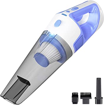 GOGOING® Handheld Vacuum Cordless - Strong Suction [9000Pa] - Rechargeable Held Held Vacuum, Portable Mini Hand Vacuum with Large Dirt Bowl, 3 Versatile Attachments & Cleaning Brush (DW189)