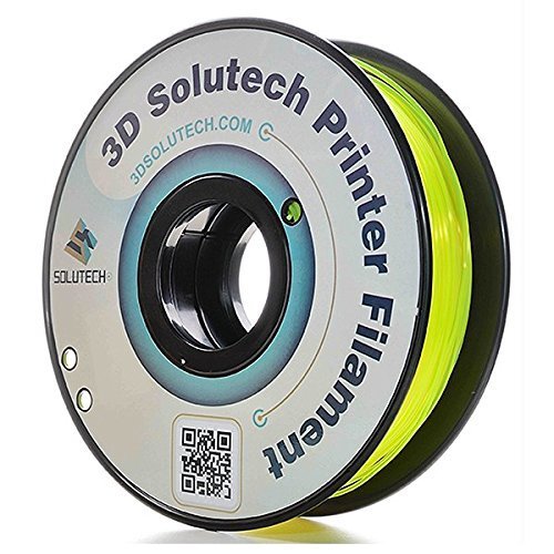 3D Solutech See Through Yellow 3D Printer PLA Filament 1.75MM Filament, Dimensional Accuracy +/- 0.03 mm, 2.2 LBS (1.0KG) - 100% USA