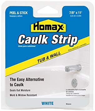 Homax 34015 7/8" White Tub & Wall Caulk Strip