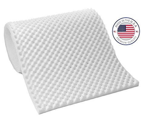 Eva Medical EggCrate Foam Mattress Pad - Thickness 3 inches (Hospital Bed Twin Size) - Made in USA