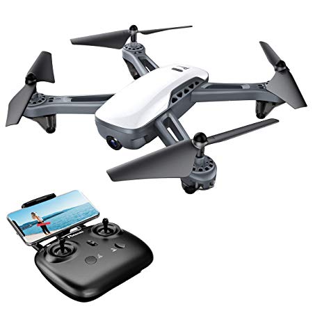 Potensic Drone With 1080P HD Camera, D50 FPV RC GPS Drone with 1080P HD WIFI Camera Live Video- GPS Smart Return Home, Follow Me, Altitude Hold, High Capacity Battery, Long Control Distance