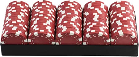 Kovot Casino Style Poker Chips | 11.5 Gram Poker Chips Set (400 Chips, Red)