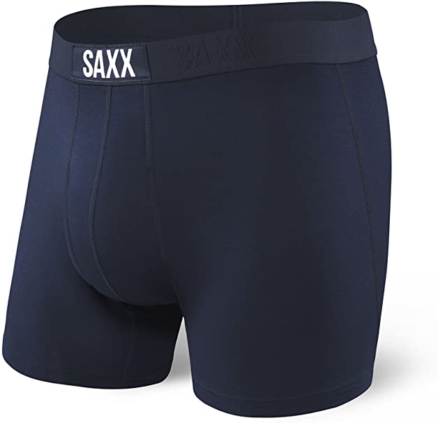 Saxx Men's Underwear - Vibe Boxer Briefs with Built-in Ballpark Pouch Support, Core