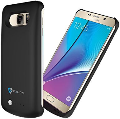 Stalion Stamina 4200mAh Power Bank Cover Battery Case for Samsung Galaxy Note 5 SM-N920 (Black Sapphire)
