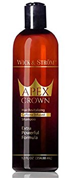 Premium Anti Hair Loss Shampoo -Wick & Ström- NO Minoxidil (Caffeine, Biotin, Saw Palmetto, Aloe Leaf, Ketoconazole  .)Formulated to Stimulate Hair Growth for Men & Women /BIGGER 12oz