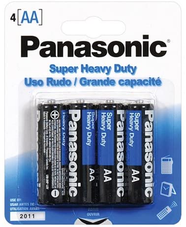 Panasonic Super Heavy Duty AA Batteries 4pk