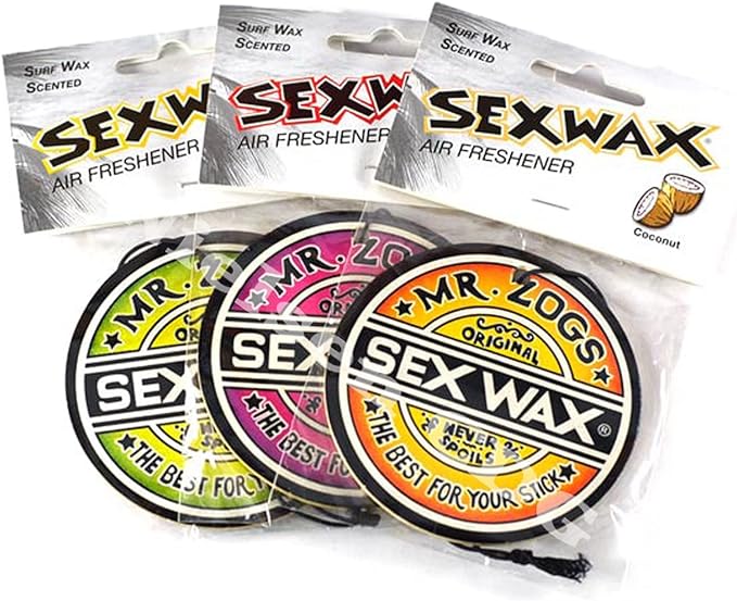 Sex Wax Mr Zogs Air Freshener 3 assorted Scents - Coconut, Strawberry, Grape