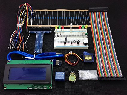 [Sintron] New 40-Pin T-Cobbler GPIO Extension Board with LCD 2004 and Micro Servo Motor Starter Kit for Raspberry Pi 2 Model B 1GB & B
