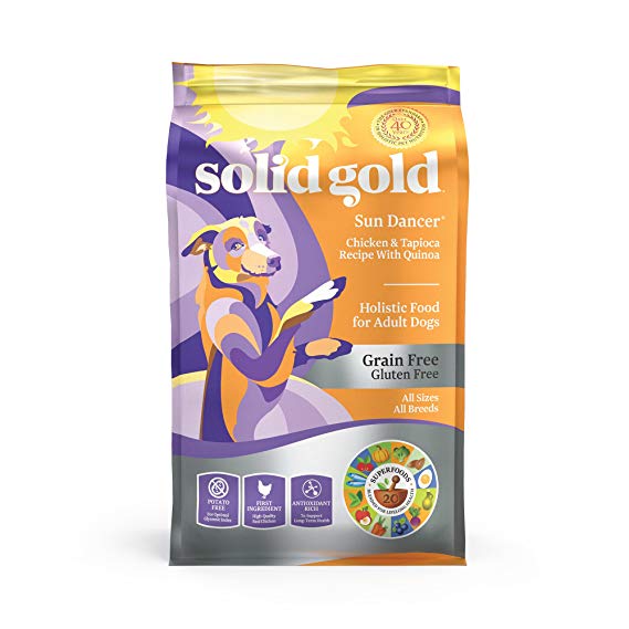 Solid Gold - Sun Dancer - Grain-Free - Natural Chicken - High Protein - Adult Dog Food for All Life Stages