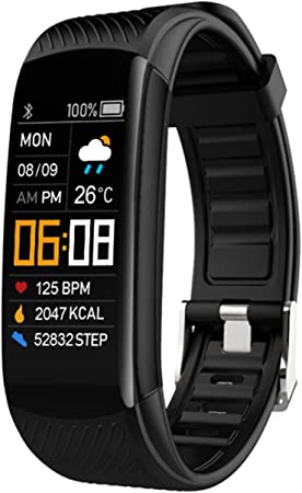MIS1950s Smart Watches Fitness Tracker,0.96In Color Screen Sports Waterproof Watch Sleep Monitoring Motion Sensor Multifunctional Fitness Sports Bracelet for Android iOS