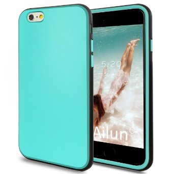 iPhone 6 Case,[4.7]by Ailun,Shock-Absorption Bumper,TPU Case,Anti-Scratch Contrast Color Back Cover,Siania Retail Package[Mint Green]
