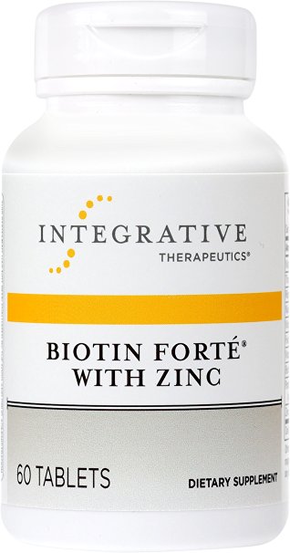 Integrative Therapeutics - Biotin Forte with Zinc - Complete B Vitamin Complex with 3 mg of Biotin - 60 Tablets