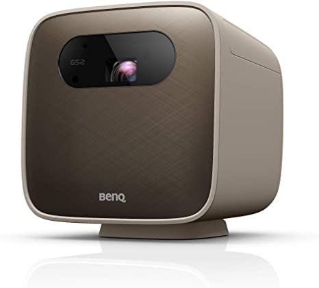 BenQ GS2 Wireless Portable Movie Projector for Outdoor Use | IPX2 Splash & Drop Resistant | Google Cast & Airplay | Bluetooth Speaker | WiFi | Smart TV App | HDMI | USB-C