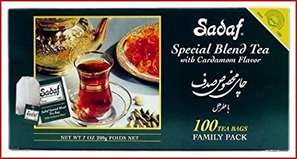 Sadaf 100 Count Special Blnd Tea with Cardamom Flavor