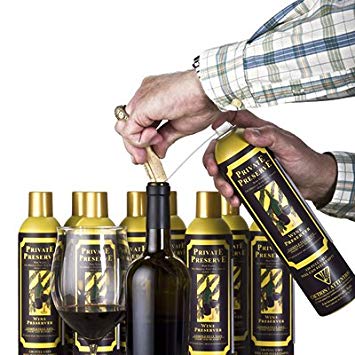 Private Preserve Wine Spray | Wine Preserver Prevents Oxidation of Wine, Inert Gas Aerosol for Wine & Liqueurs (12)