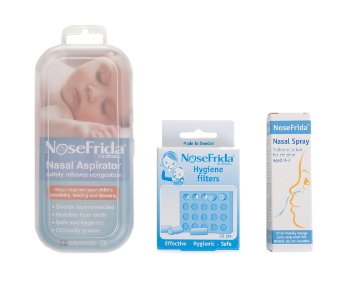 NOSEFRIDA NHS APPROVED BUNDLE PACK (Includes 1 x Nosefrida Aspirator, 1 x Nosefrida Nasal Spray, 1 x Nosefrida Spare Filter Pack)