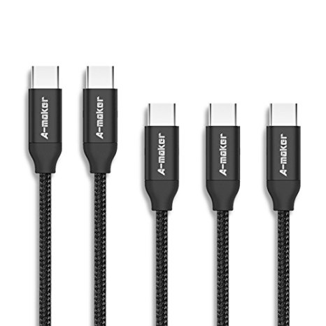 USB C Cable, A-Maker [5-Pack 3.3ft x 3, 6.6ft x 2] USB C to USB 3.0 Cable USB Type C Devices Including the Samsung Galaxy S8, S8 , Google Pixel XL, Nexus 6P, Nintendo Switch and More
