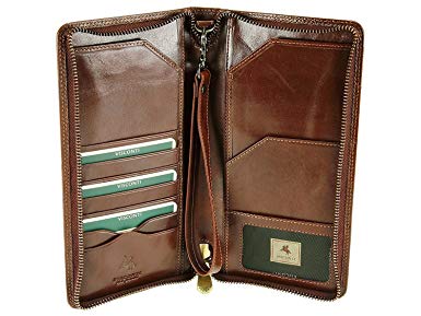 Visconti 728 Large Leather Travel Wallet for Passports, Tickets and Credit Cards