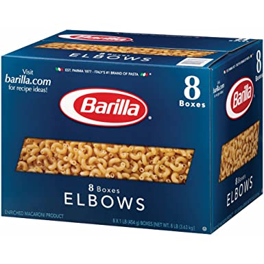 Barilla 8 Count Elbows Pasta, 1 lb.