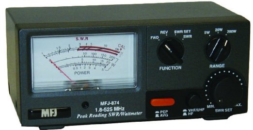 RF Power & SWR meter for 1.8-525Mhz - HF / VHF / UHF 200W